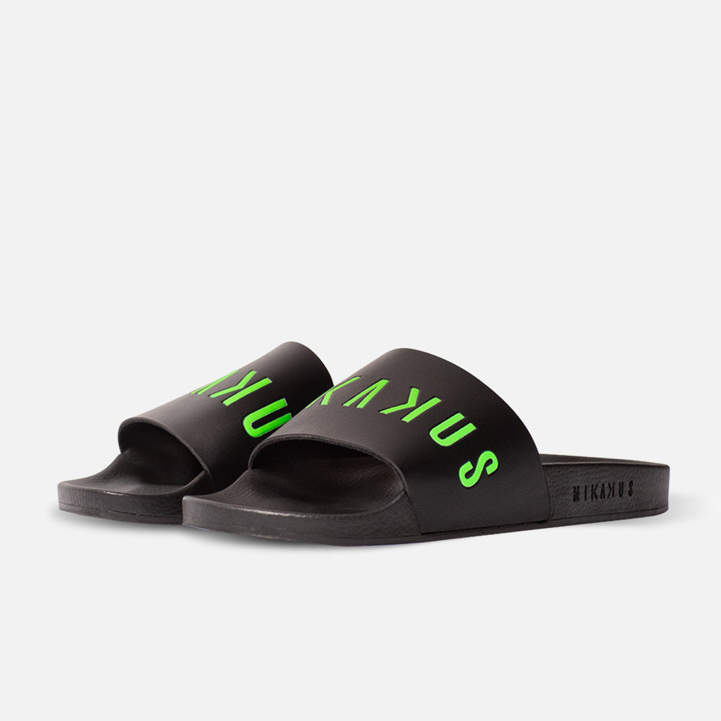 Green and black slides hotsell